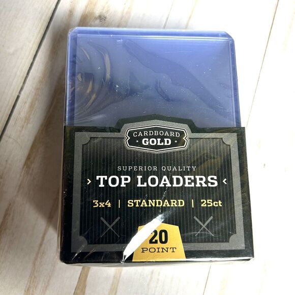 Cardboard Gold Premium Plastic 20 Point Top Loaders 25 Count Sleeves NEW 3 Packs - Picture 2 of 3